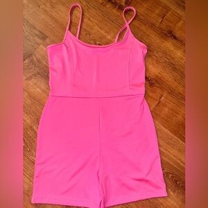 Vibrant Pink Women's Romper